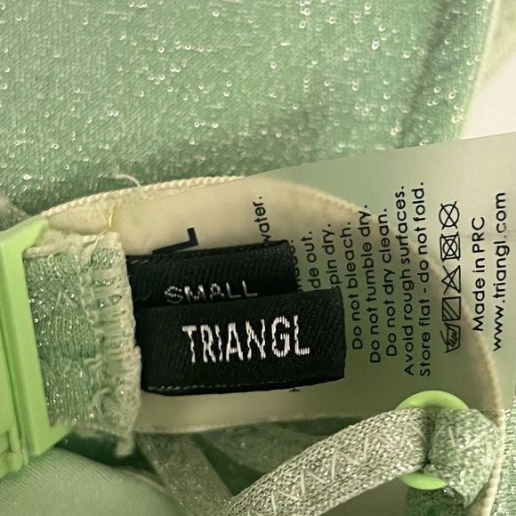 triangl bikini size small green sparkle - Picture 4 of 4